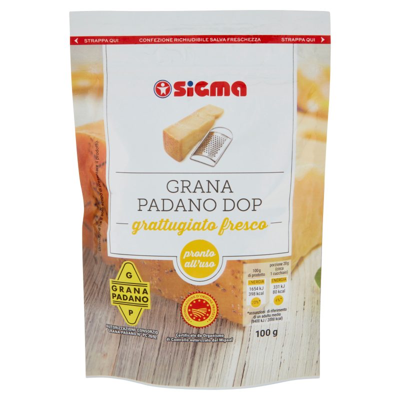 Sigma Grana Padano DOP grattugiato fresco 100 g