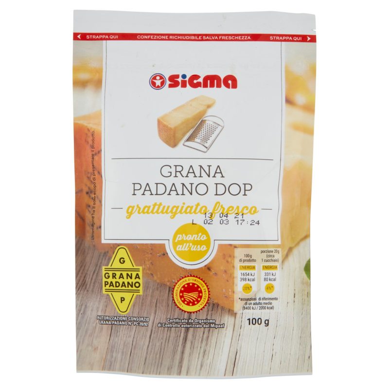 Sigma Grana Padano DOP grattugiato fresco 100 g