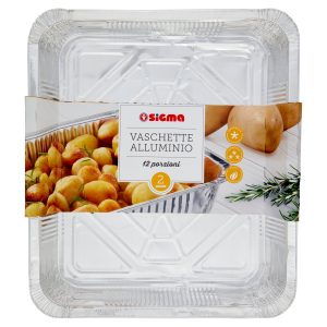 Sigma Vaschette Alluminio 12 porzioni 2 pz