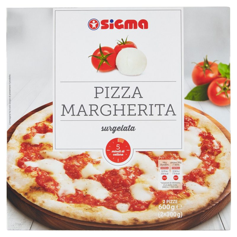 Sigma Pizza Margherita surgelata 2 x 300 g - SuperSIGMA