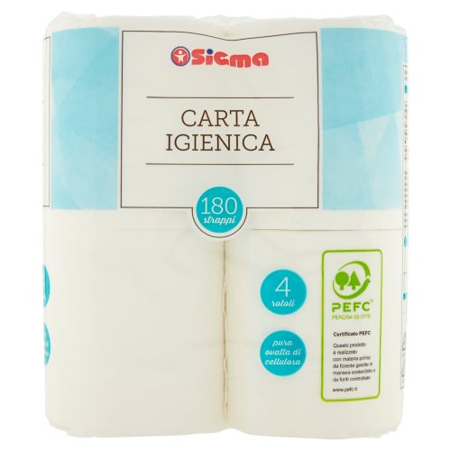 PIUME CARTA IGIENICA 4 ROTOLI 2 VELI 500 STRAPPI - PiùMe