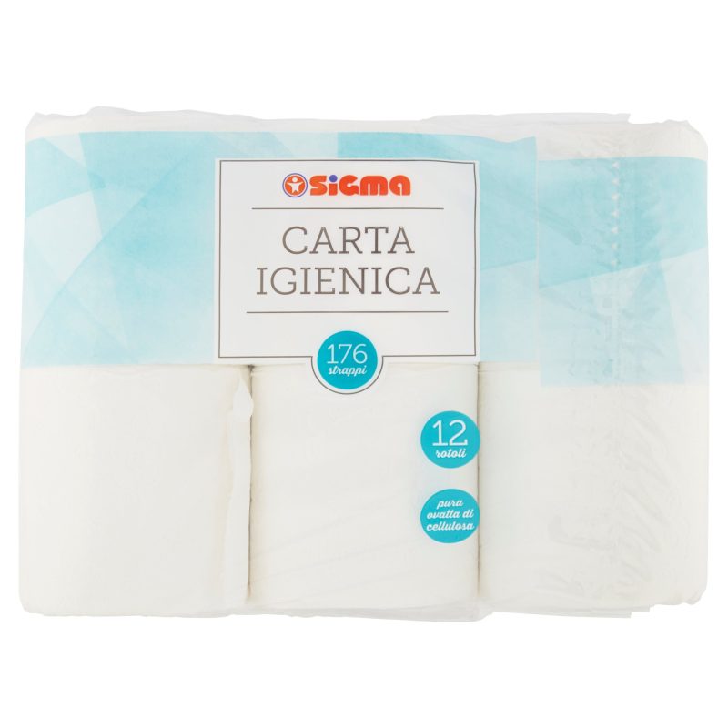 Sigma Carta Igienica 176 strappi 12 rotoli
