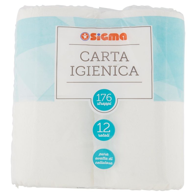 Sigma Carta Igienica 176 strappi 12 rotoli