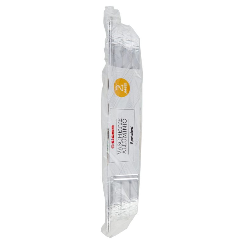 Sigma Vaschette Alluminio 8 porzioni 2 pz