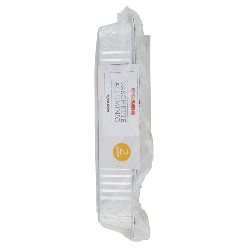 Sigma Vaschette Alluminio 6 porzioni 2 pz