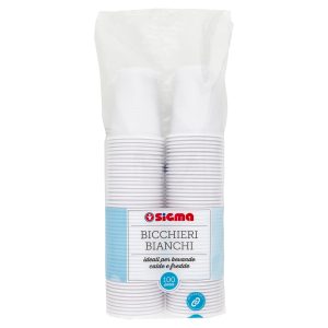 Sigma Bicchieri Bianchi 200 cc 100 pz