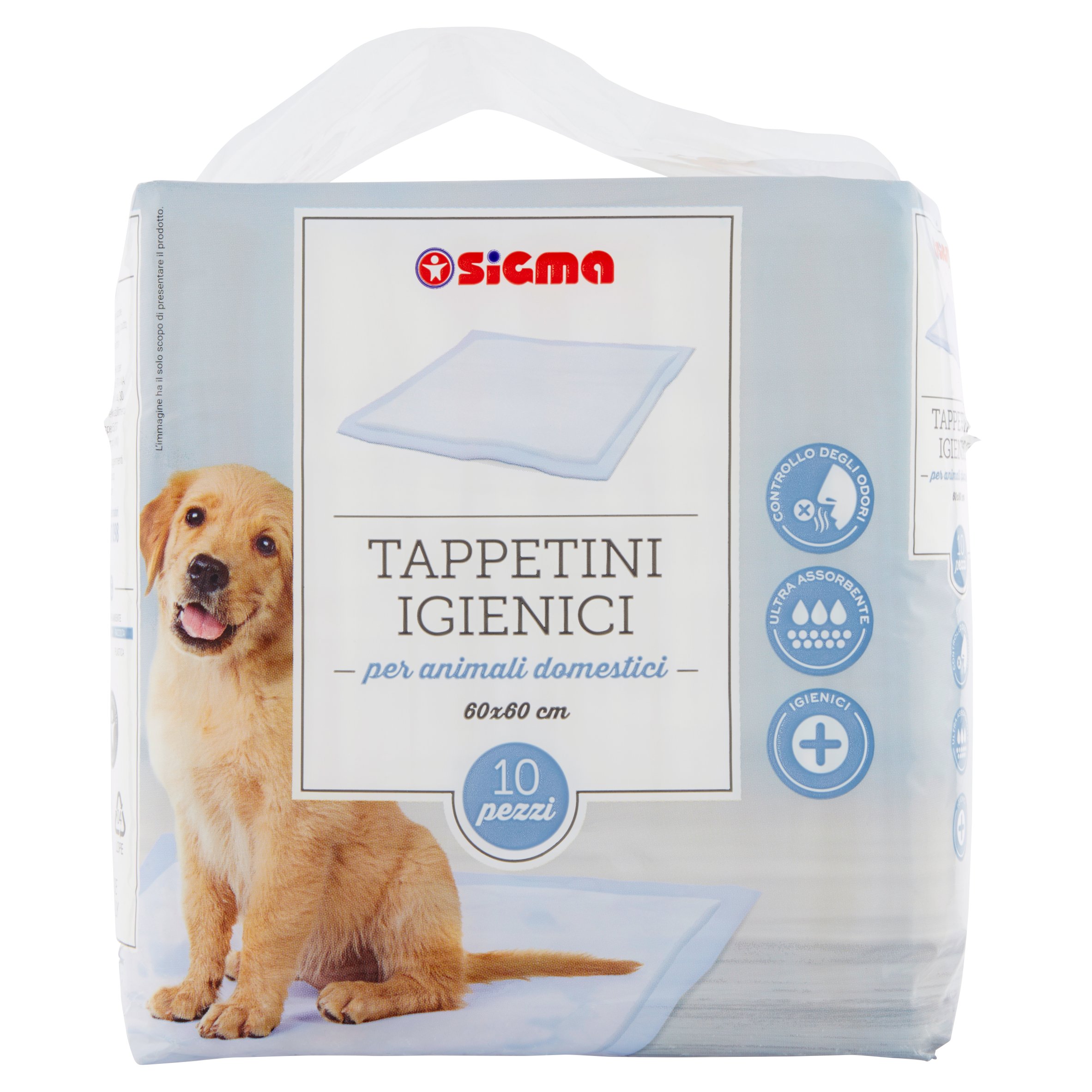 Sigma Tappetini Igienici per animali domestici 60x60 cm 10 pz - SuperSIGMA