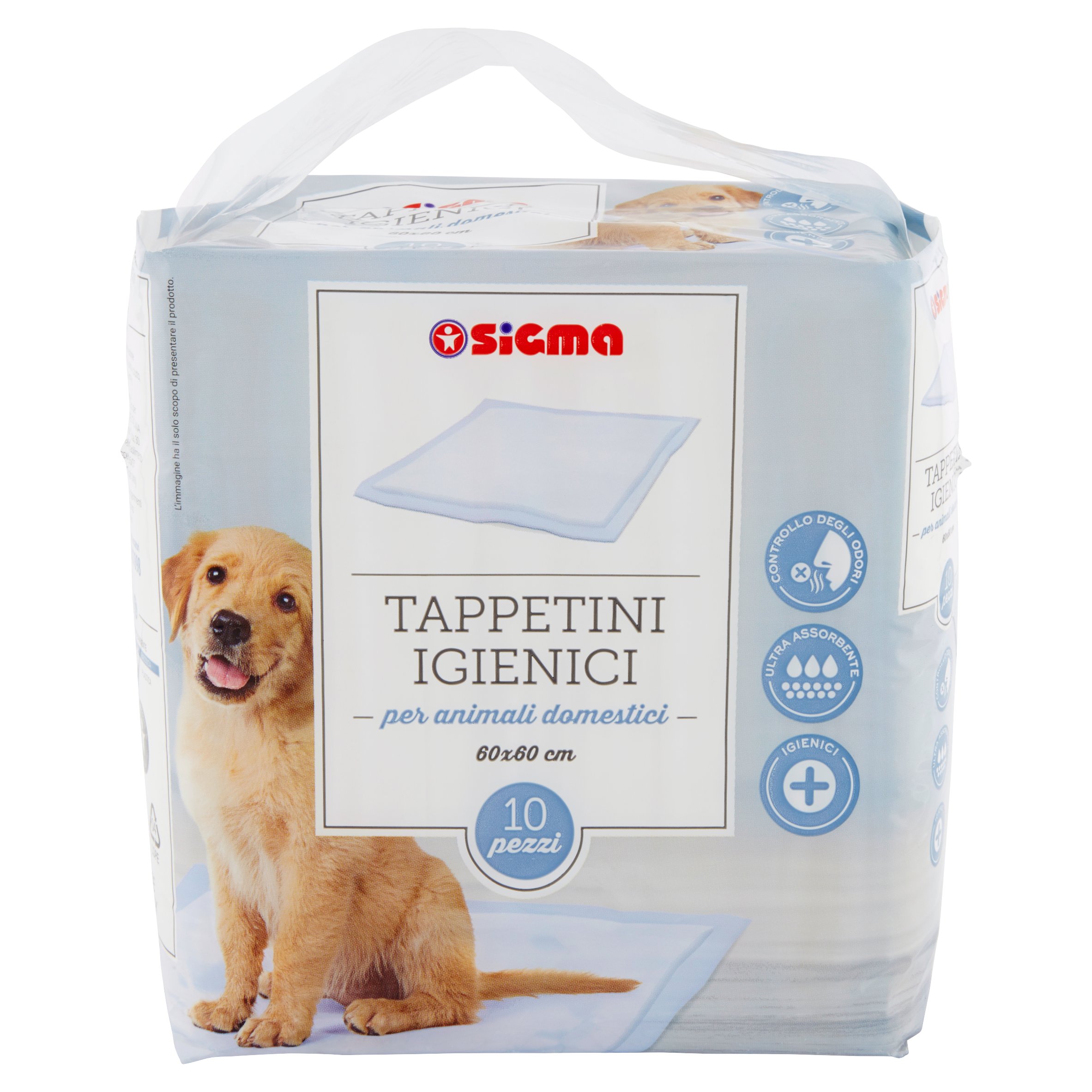 Sigma Tappetini Igienici per animali domestici 60x60 cm 10 pz - SuperSIGMA