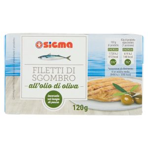 Sigma Filetti di Sgombro all’olio di oliva 120 g