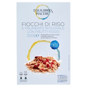 Equilibrio & Piacere Fiocchi di Riso e Frumento Integrale con Frutti Rossi 300 g