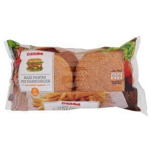 Sigma Maxi Panini per Hamburger con semi di sesamo 4 panini 300 g