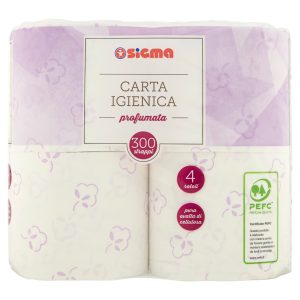Sigma Carta Igienica profumata 300 strappi 4 rotoli