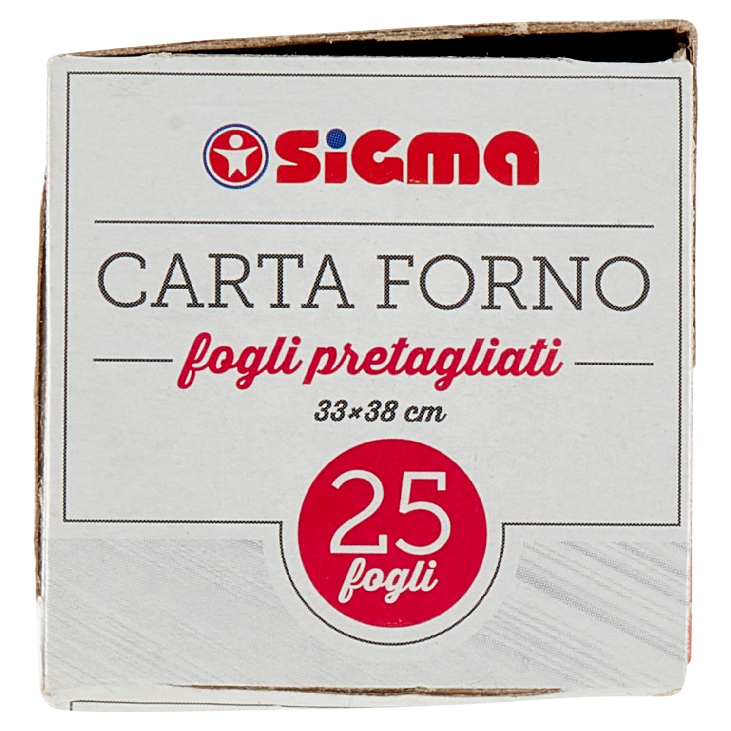 Sigma Carta Forno fogli pretagliati 33x38 cm 25 pz - SuperSIGMA