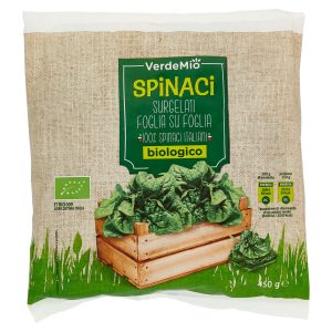 VerdeMio Spinaci Surgelati Foglia su Foglia biologico 450 g