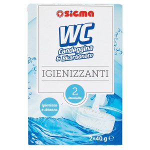Sigma WC Candeggina & Bicarbonato Igienizzanti 2 x 40 g