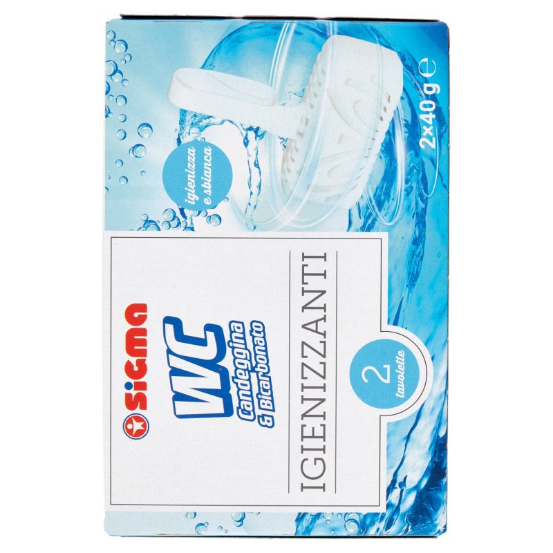 Sigma WC Candeggina & Bicarbonato Igienizzanti 2 x 40 g