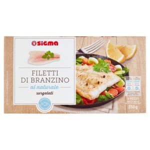 Sigma Filetti di Branzino al naturale surgelati 250 g