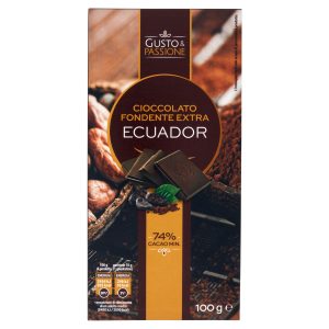 Gusto & Passione Cioccolato Fondente Extra Ecuador 100 g