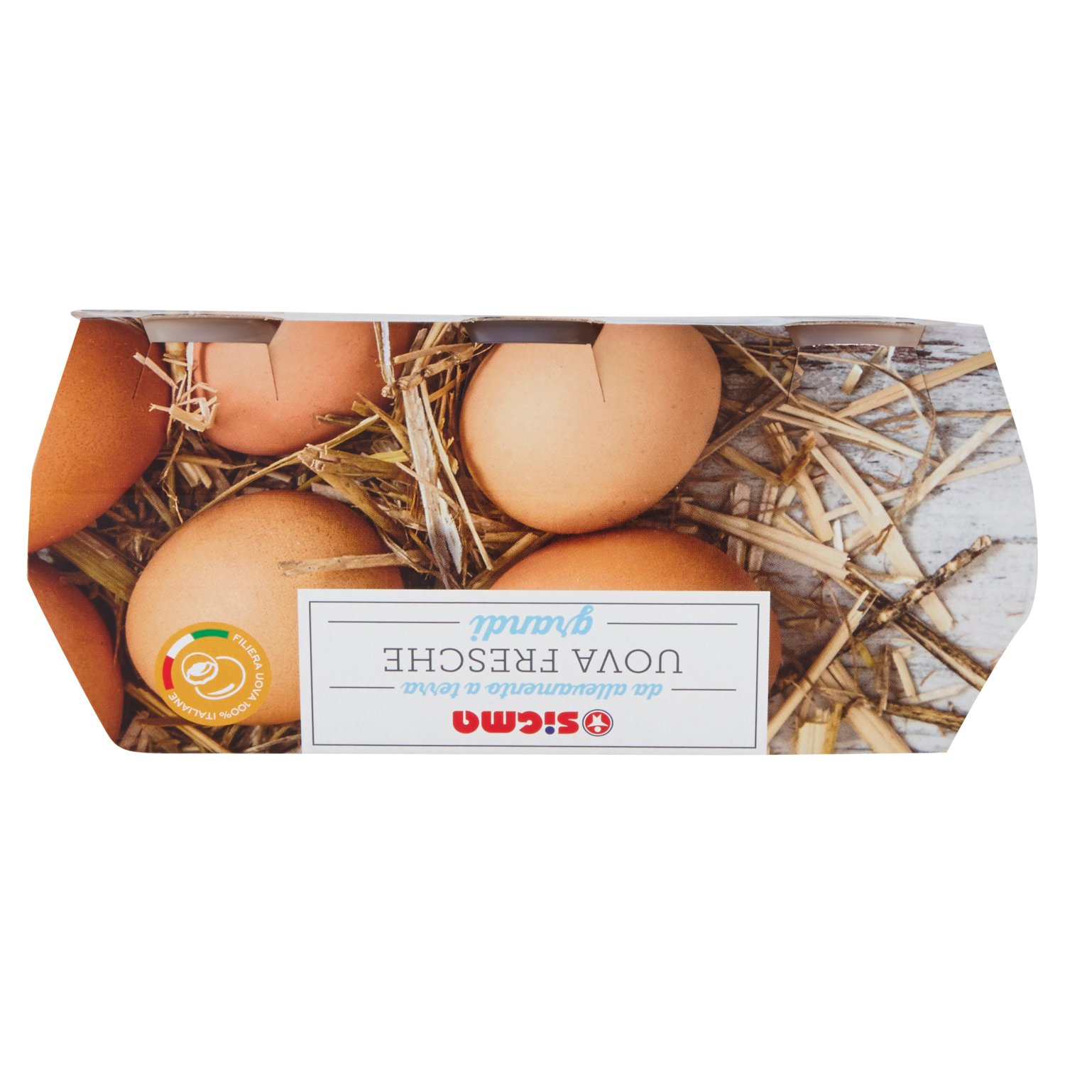 Carrefour Classic Uova Fresche da Galline Allevate a Terra Categoria A  Grandi x6