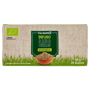  VerdeMio Infuso di Semi di Finocchio Biologico 20 bustine 40 g