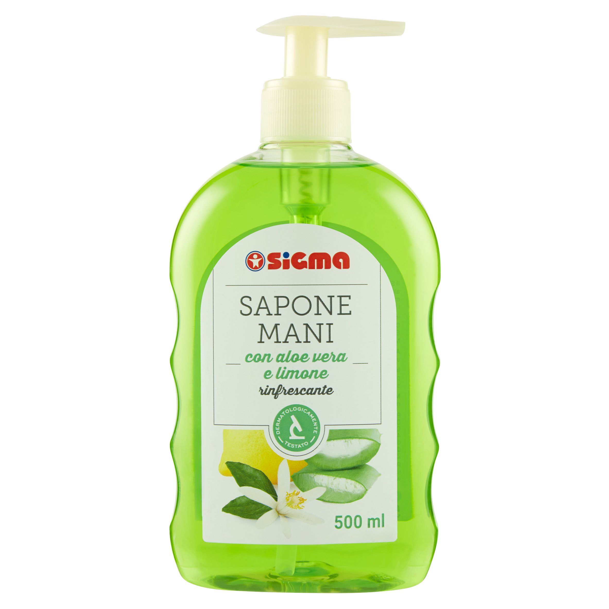 Sigma Sapone Mani con aloe vera e limone rinfrescante 500 ml - SuperSIGMA