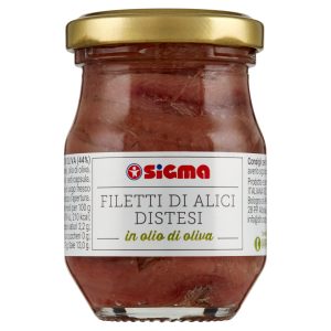 Sigma Filetti di Alici Distesi in olio di oliva 90 g