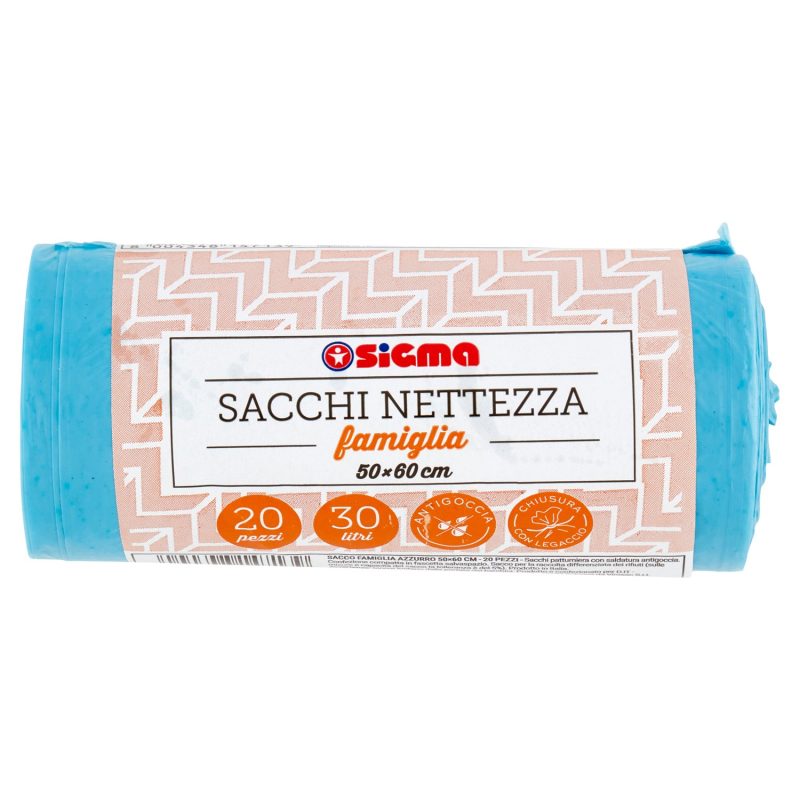 Sigma Sacchi Nettezza famiglia 50x60 cm 20 pz