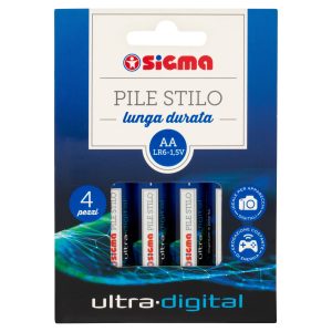 Sigma Pile Stilo lunga durata ultra-digital AA LR6-1,5V 4 pz