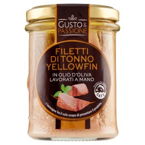 Gusto & Passione Filetti di Tonno Yellowfin in Olio d’Oliva 180 g