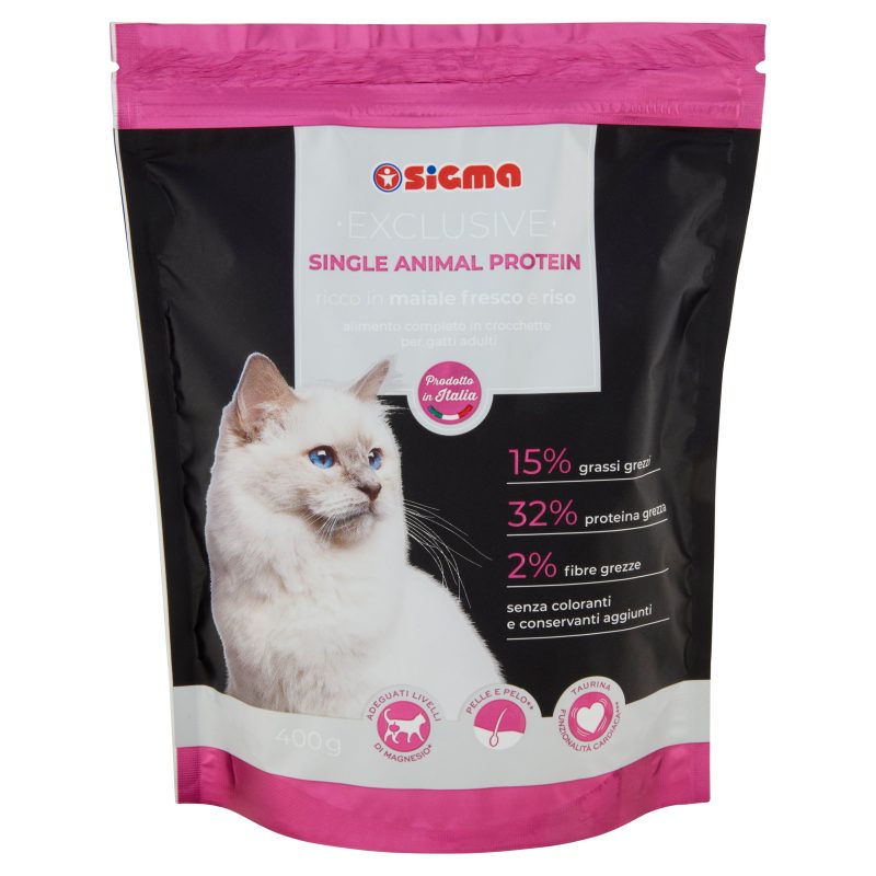 Sigma Exclusive Single Animal Protein Ricco in maiale fresco e riso 400 g