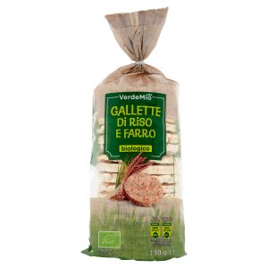 VerdeMio Gallette di Riso e Farro Biologico biologico 130 g