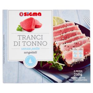 Sigma Tranci di Tonno senza pelle surgelati 2 x 125 g