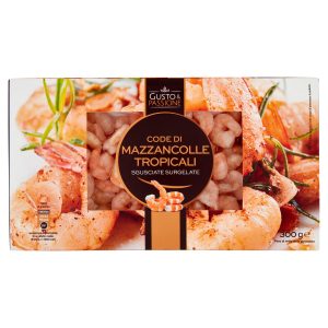 Gusto & Passione Code di Mazzancolle Tropicali Sgusciate Surgelate 300 g