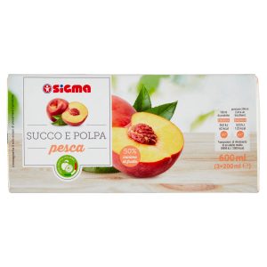 Sigma Succo e Polpa pesca 3 x 200 ml