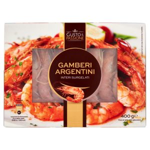 Gusto & Passione Gamberi Argentini Interi Surgelati 400 g
