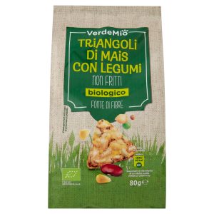 VerdeMio Triangoli di Mais con Legumi biologico 80 g