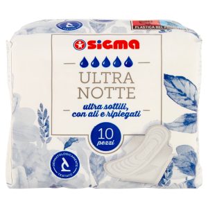 Sigma Assorbenti Ultra Notte Ripiegati con ali 10 pz