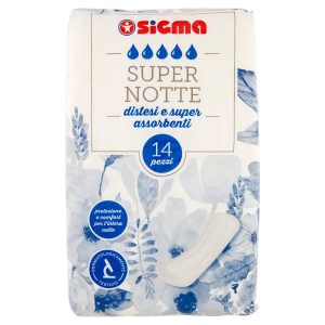 Sigma Assorbenti Super Notte Distesi Anatomici 14 pz