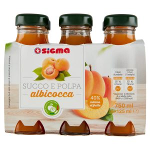 Sigma Succo e Polpa albicocca 6 x 125 ml