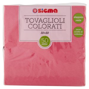 Sigma Tovaglioli Colorati 33×33 rosa 50 pz