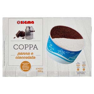 Sigma Coppa panna e cioccolato 6 x 50 g