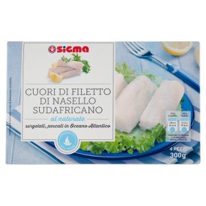 Sigma Cuori di Filetto di Nasello Sudafricano surgelati 300 g