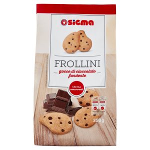 Sigma Frollini gocce di cioccolato fondente 350 g