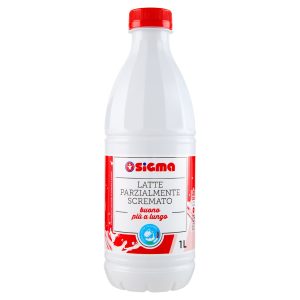 Sigma Latte Parzialmente Scremato buono più a lungo 100% Latte Italiano 1 L