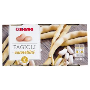 Sigma Fagioli cannellini 3 x 400 g