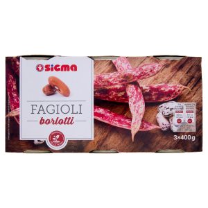 Sigma Fagioli borlotti 3 x 400 g