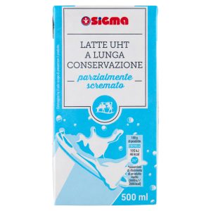 Sigma Latte UHT a Lunga Conservazione parzialmente scremato 500 ml