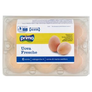 Primo 6 Uova Fresche Categoria A 330 g