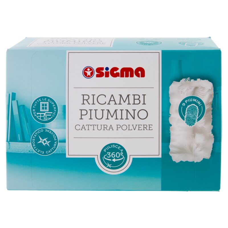 Sigma Ricambi Piumino Cattura Polvere 9 pz