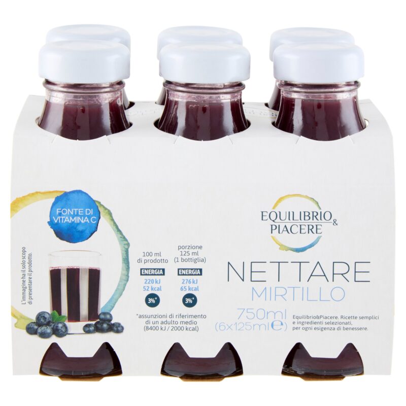 Equilibrio & Piacere Nettare Mirtillo 6 x 125 ml